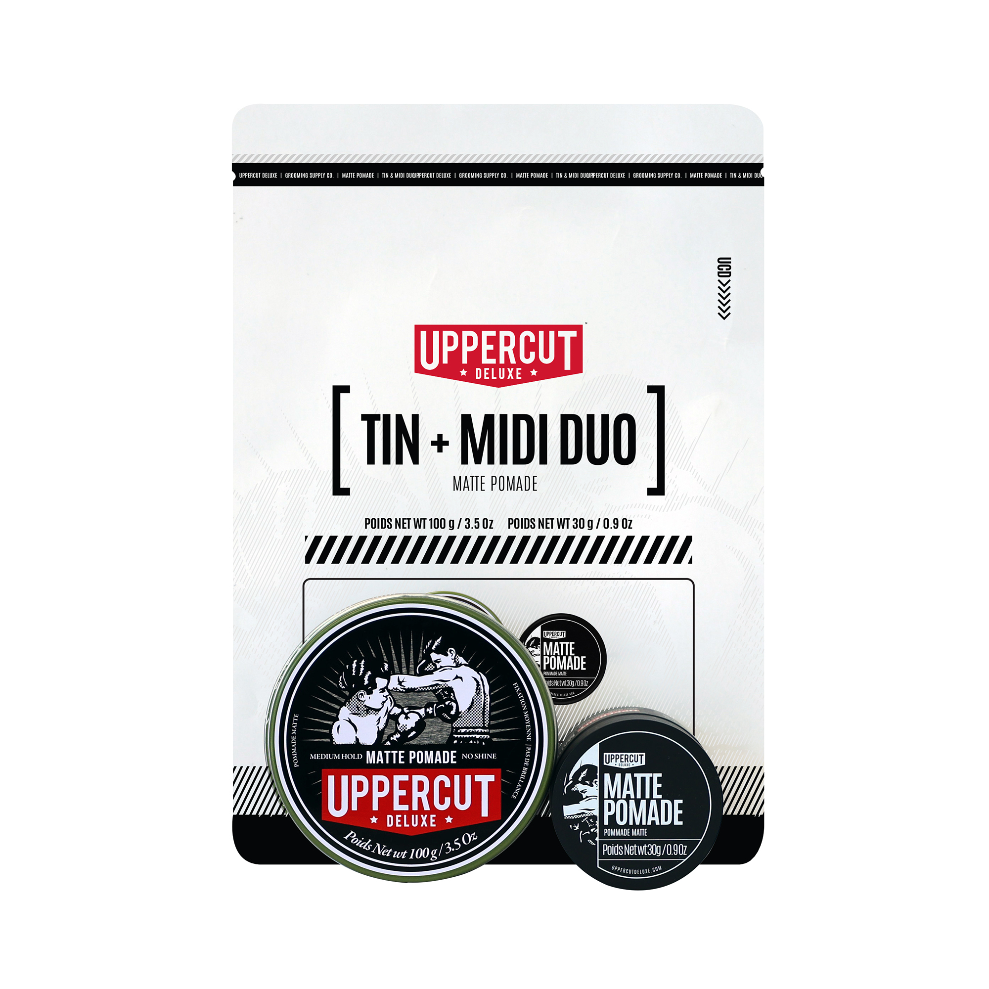Комплект Uppercut Deluxe Matte Pomade / Deluxe Pomade + MIDI Duo